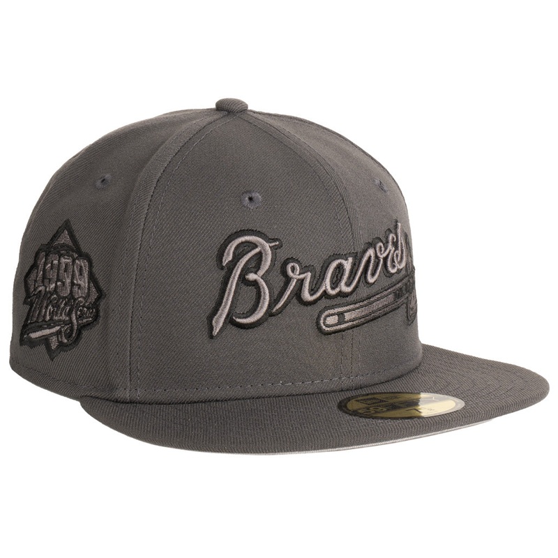 MLB Atlanta Braves New Era Tonal Graphite 59FIFTY Fitted Hat – Graphite