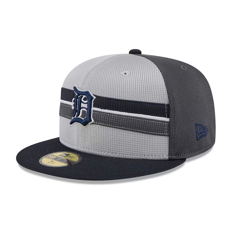 MLB Detroit Tigers New Era 2025 Graphite Batting Practice 59FIFTY Fitted Hat – Graphite