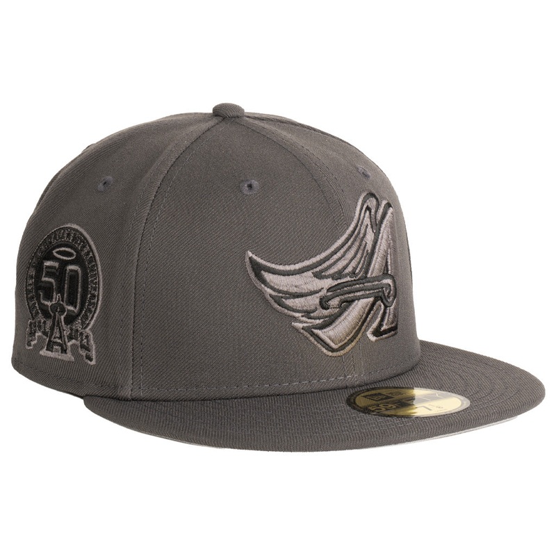 MLB Los Angeles Angels New Era Tonal Graphite 59FIFTY Fitted Hat – Graphite