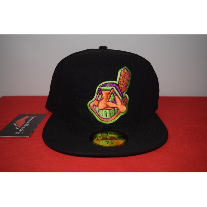 MLB New Era Cleveland Indians Multi Color Chief Wahoo Fitted 59Fifty