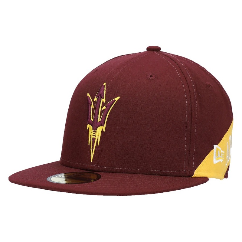 New Era Arizona State Sun Devils Maroon Team Bulletin 59FIFTY Fitted Hat
