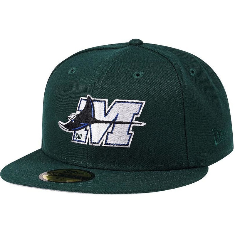 New Era Southwest Michigan Devil Rays Dark Green 59FIFTY Fitted Cap