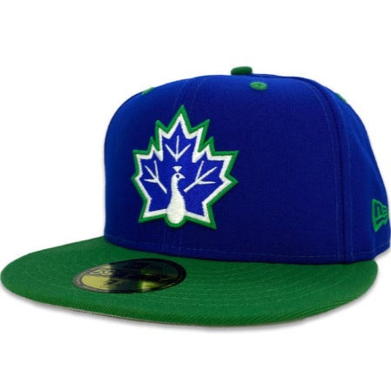 New Era Vancouver Peacocks Royal/Green Grey Undervisor 59FIFTY Fitted Hat