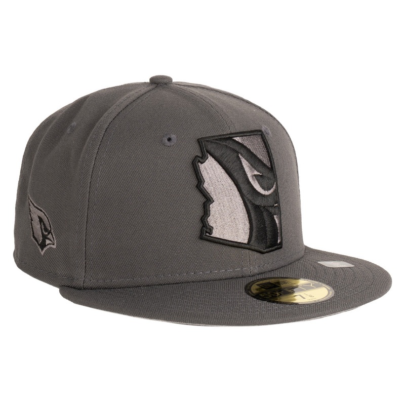 NFL Arizona Cardinals New Era State Fill Tonal Graphite 59FIFTY Fitted Hat – Graphite