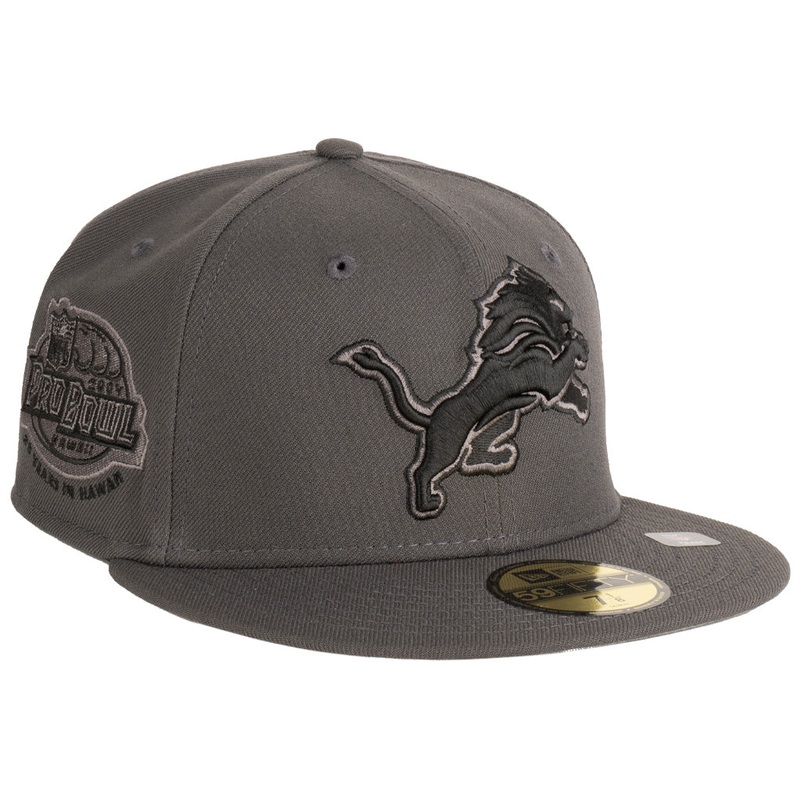 NFL Detroit Lions New Era Tonal Graphite 59FIFTY Fitted Hat – Graphite