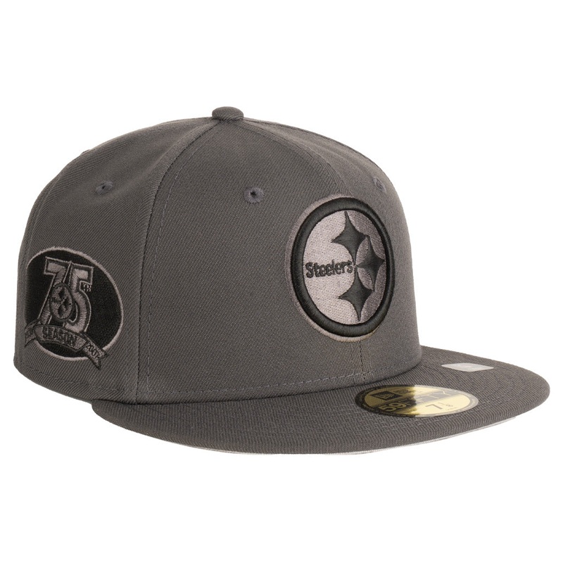NFL Pittsburgh Steelers New Era Tonal Graphite 59FIFTY Fitted Hat – Graphite