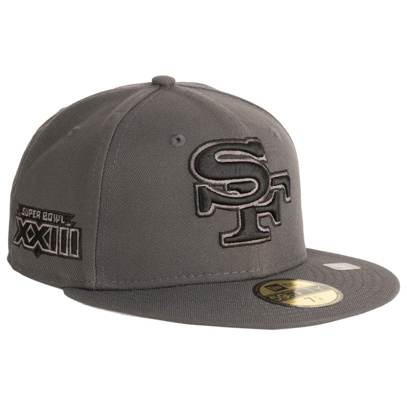 NFL San Francisco 49ers New Era Tonal Graphite 59FIFTY Fitted Hat – Graphite