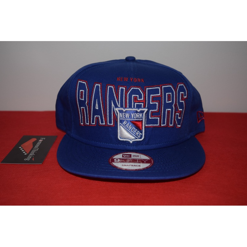 NHL New Era New York Rangers Script Logo Snapback 9Fifty