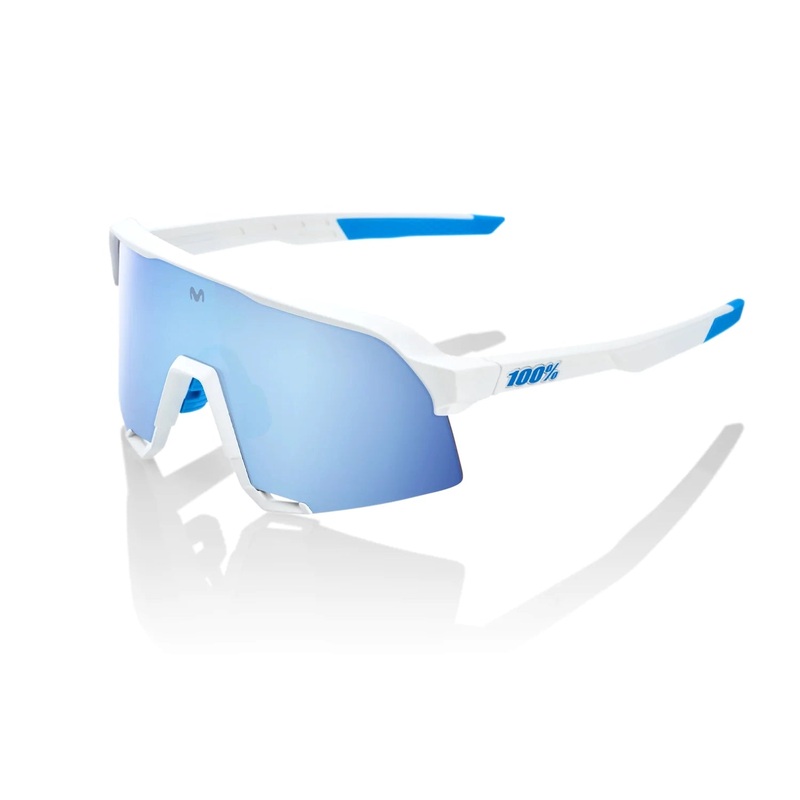 100% S3 SE Movistar Team White HiPER Blue Multilayer Mirror Lens 60005-00013