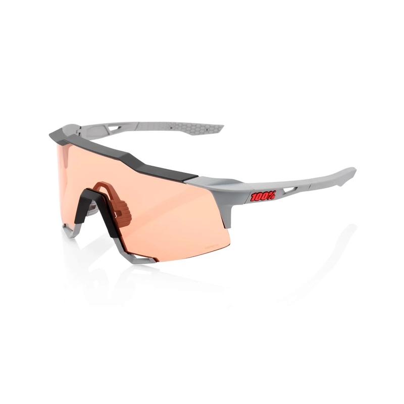 100% SPEEDCRAFT Soft Tact Stone Grey HiPER Coral Lens + Smoke Lens Included 61001-424-01