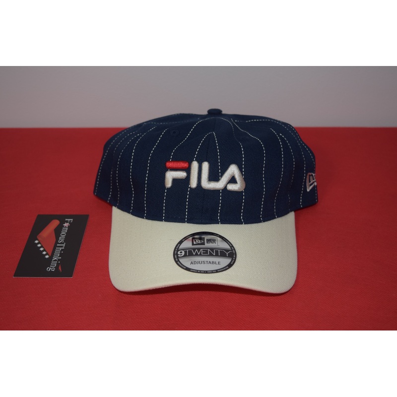 FILA X New Era Navy Pinstripe Strapback 9Twenty