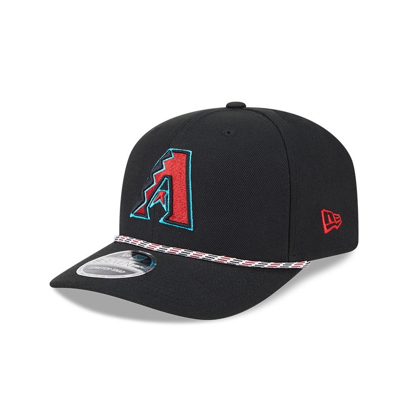 MLB Arizona Diamondbacks New Era Multicolor Rope 9SEVENTY Stretch-Snapback Hat – Black