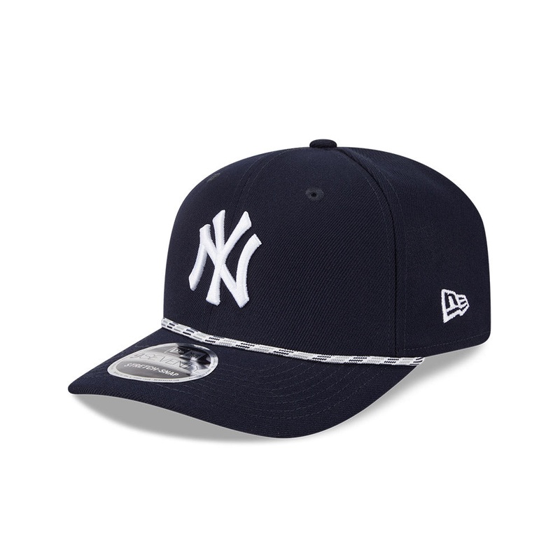 MLB New York Yankees New Era Multicolor Rope 9SEVENTY Stretch-Snapback Hat – Navy