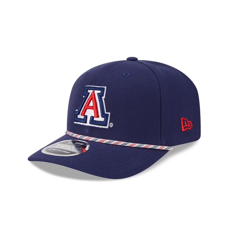 NCAA Arizona Wildcats New Era Multicolor Rope 9SEVENTY Stretch-Snapback Hat – Navy