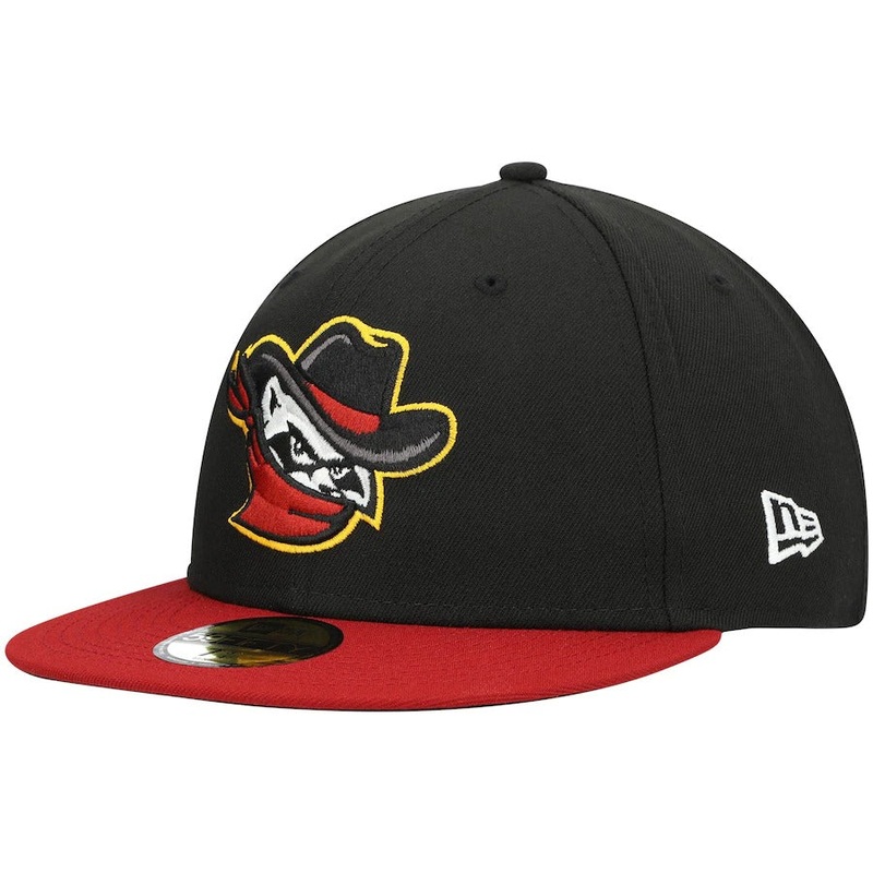 New Era Quad Cities River Bandits Black Authentic Collection Team Home 59FIFTY Fitted Hat