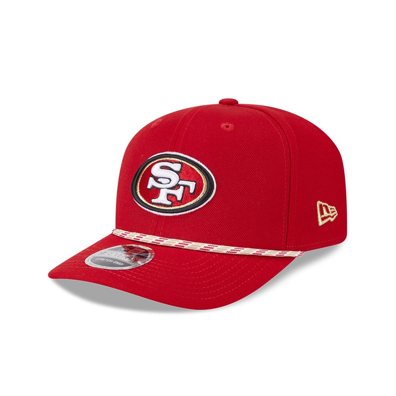 NFL San Francisco 49ers New Era Multicolor Rope 9SEVENTY Stretch-Snapback Hat – Red