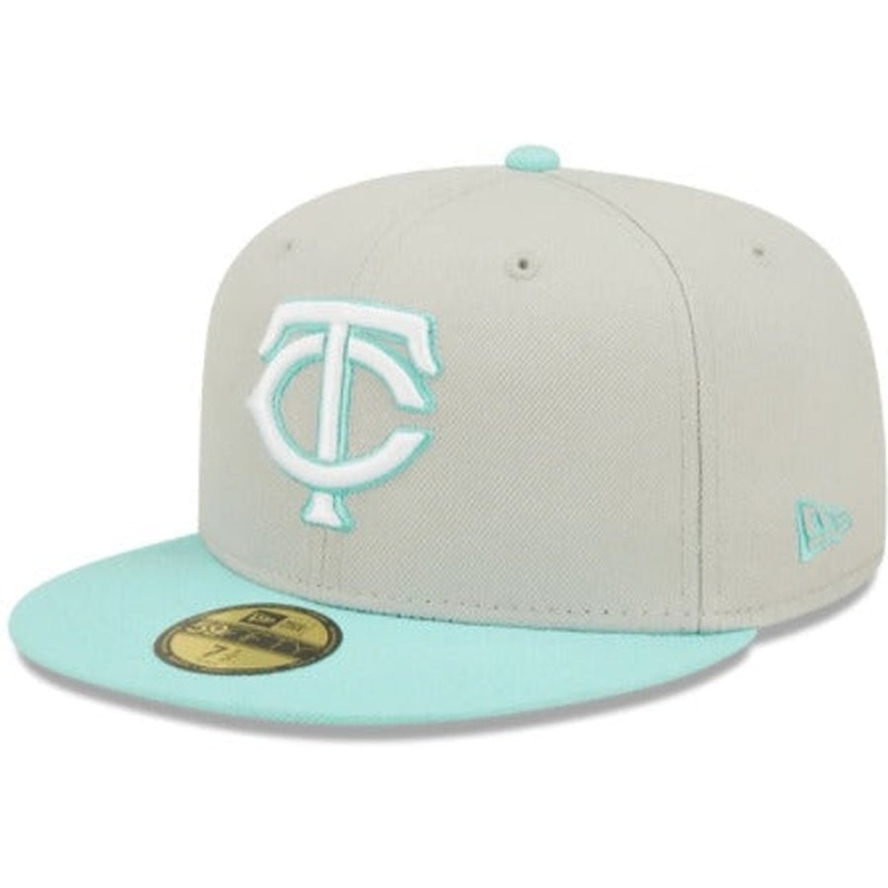 New Era Minnesota Twins Grey/Mint 59FIFTY Fitted Hat