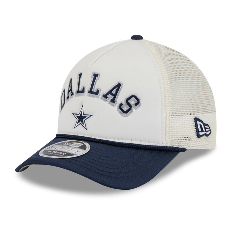 NFL Dallas Cowboys New Era Arch Logo 9FORTY M-Crown Snapback Trucker Hat – Chrome