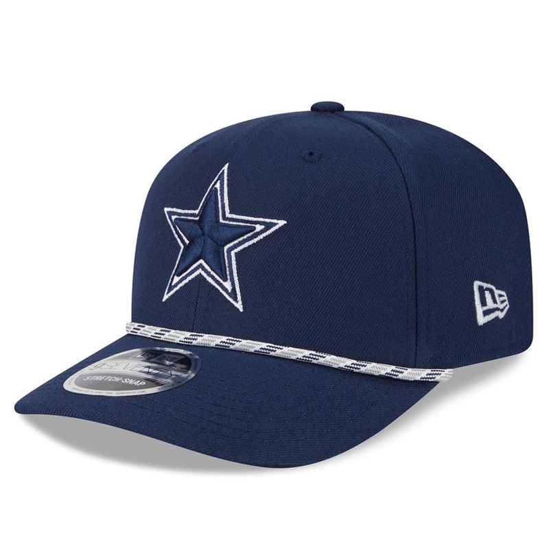 NFL Dallas Cowboys New Era Multicolor Rope 9SEVENTY Stretch-Snapback Hat – Navy