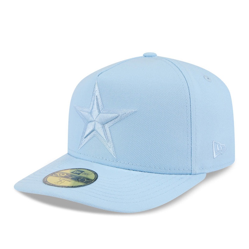 NFL Dallas Cowboys New Era Tonal Blue 59FIFTY A-Frame Fitted Hat – Blue
