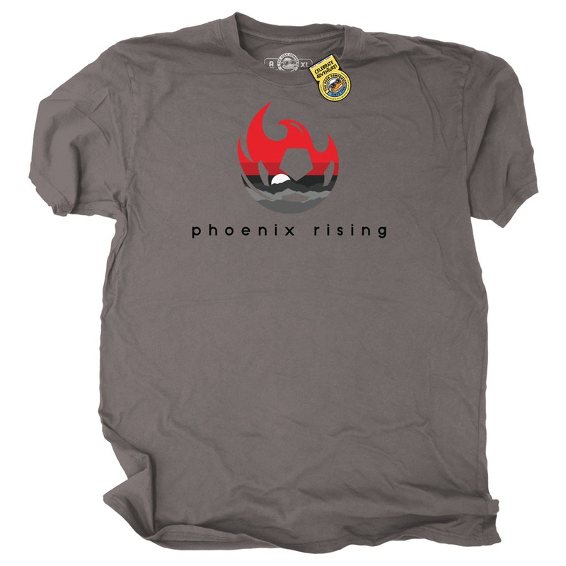 Phoenix Rising The Duck Company Mountain T-Shirt – Gray