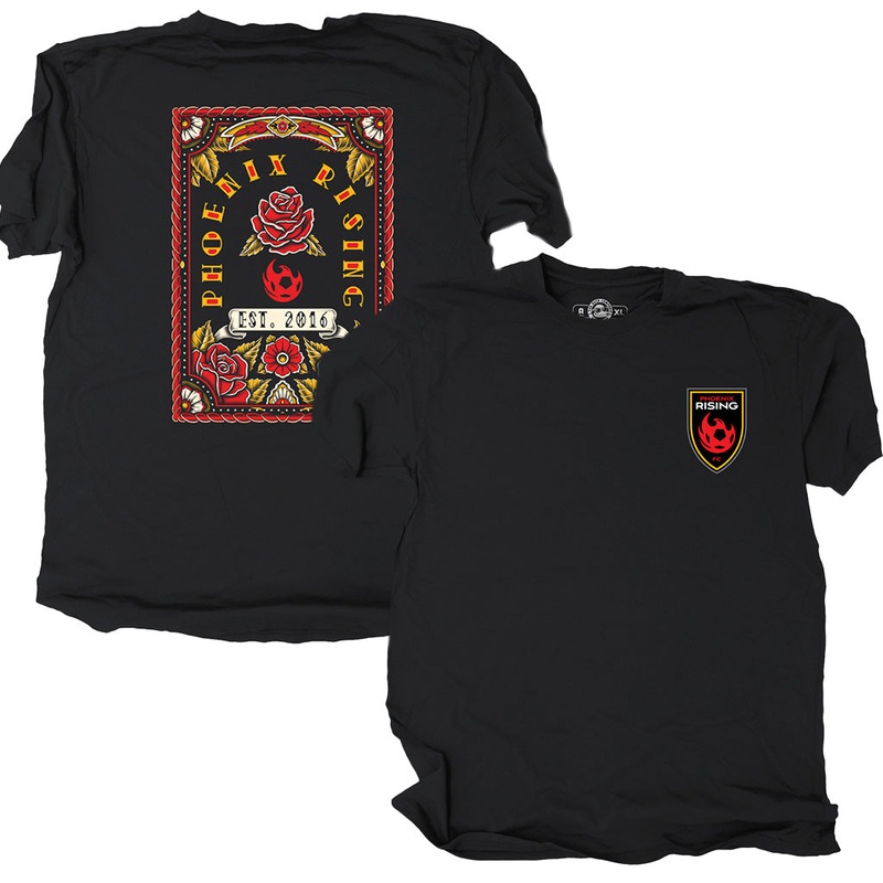 Phoenix Rising The Duck Company Tattoo T-Shirt – Black