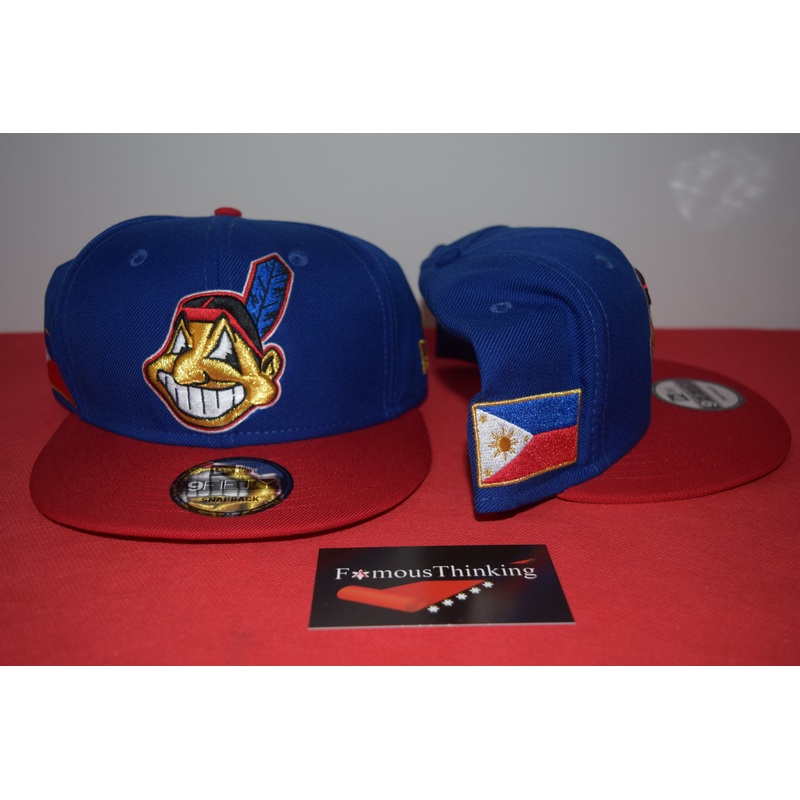 MLB New Era Cleveland Indians Chief Wahoo Philippines Heritage Snapback 9Fifty