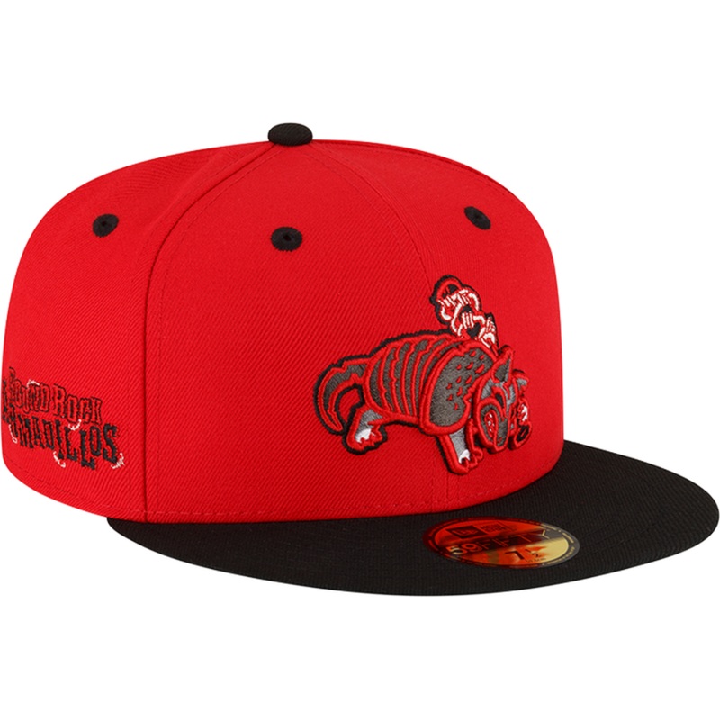 New Era Round Rock Express Red Armadillo 59FIFTY Fitted Hat