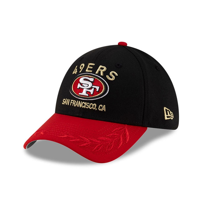 NFL San Francisco 49ers New Era 2025 Draft 39THIRTY Flex Fit Hat – Black