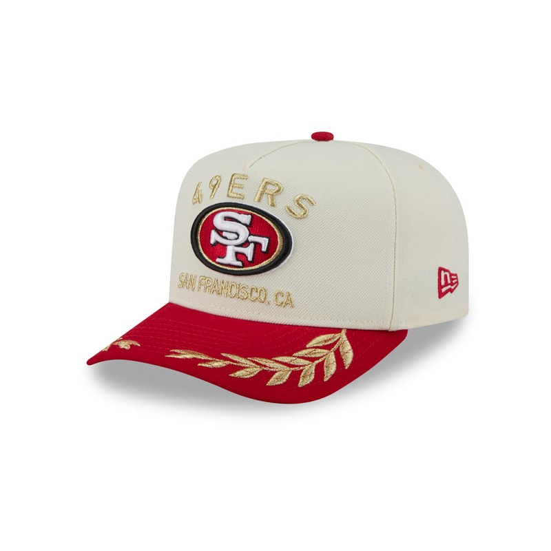 NFL San Francisco 49ers New Era 2025 Draft 9FIFTY A-Frame Hat – Chrome