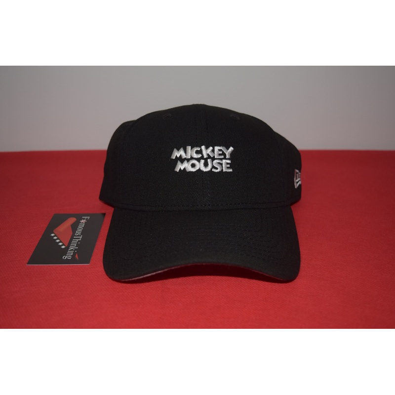 Disney X New Era Mickey Mouse Script Logo Velcro 9Forty