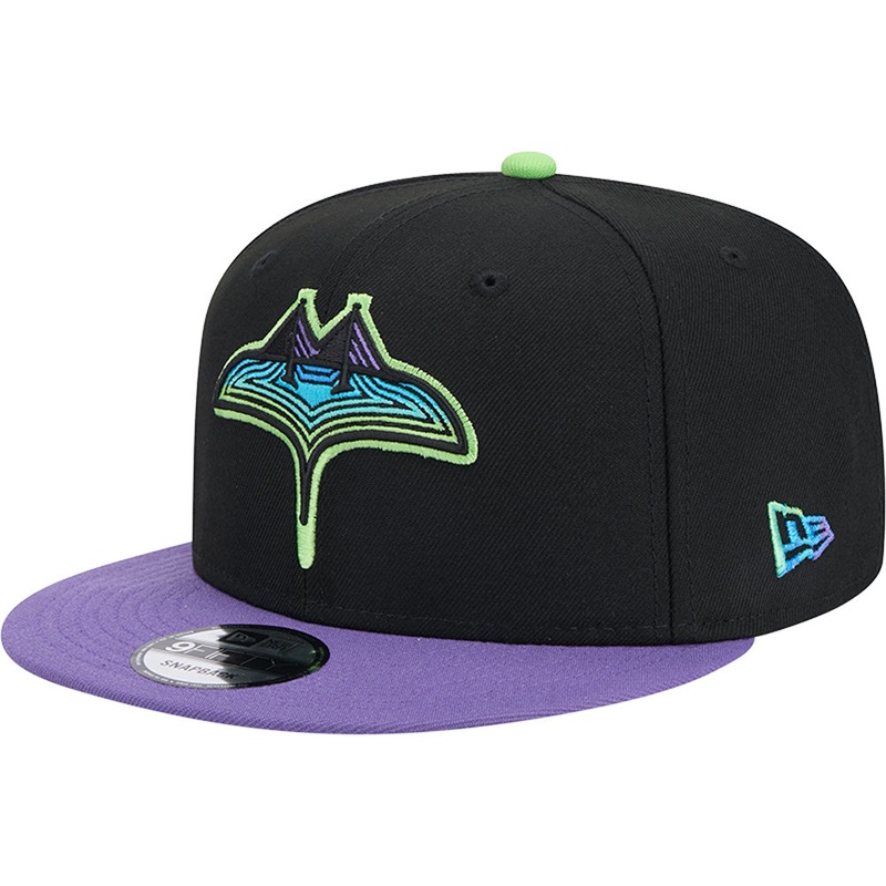 MLB Tampa Bay Rays New Era City Connect 9FIFTY Snapback Hat – Black