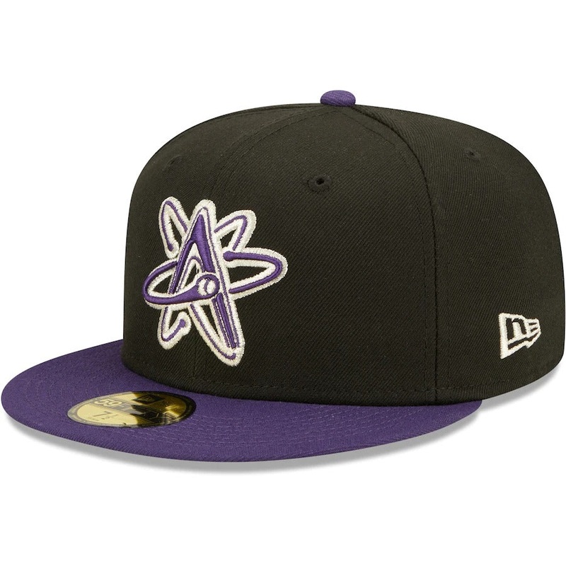 New Era Albuquerque Isotopes Black Alternate Logo 2 Authentic Collection 59FIFTY Fitted Hat