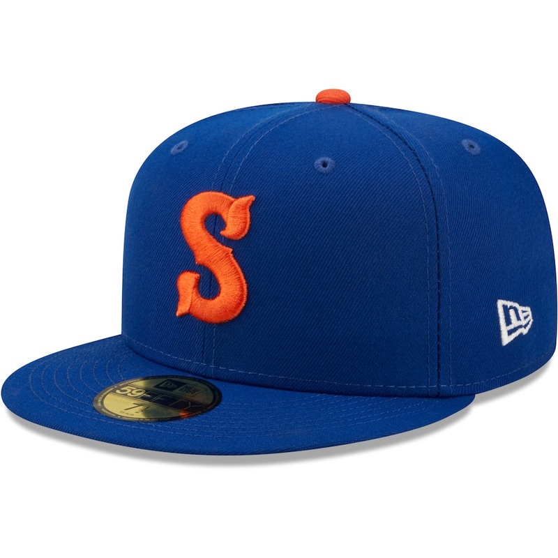 New Era Syracuse Mets Blue Authentic Collection 59FIFTY Fitted Hat
