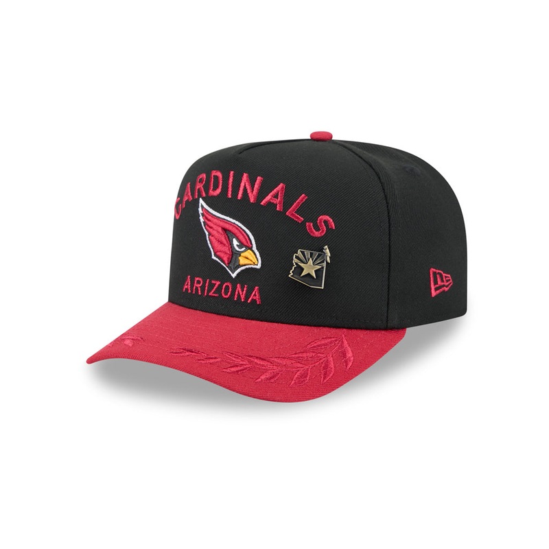 NFL Arizona Cardinals New Era 2025 Draft 59FIFTY A-Frame Fitted Hat – Black