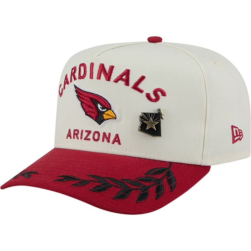 NFL Arizona Cardinals New Era 2025 Draft 59FIFTY A-Frame Fitted Hat – Chrome