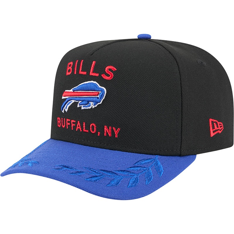 NFL Buffalo Bills New Era 2025 Draft 9FIFTY A-Frame Hat – Black