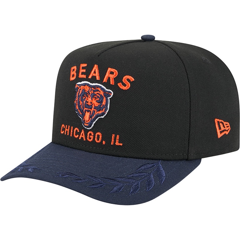NFL Chicago Bears New Era 2025 Draft 9FIFTY A-Frame Hat – Black