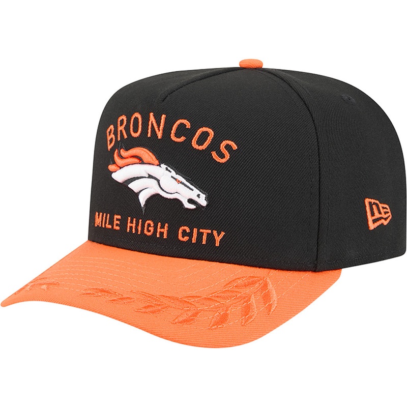 NFL Denver Broncos New Era 2025 Draft 9FIFTY A-Frame Hat – Black