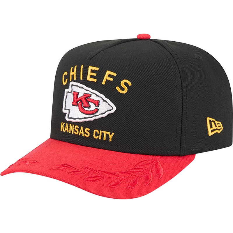 NFL Kansas City Chiefs New Era 2025 Draft 9FIFTY A-Frame Hat – Black