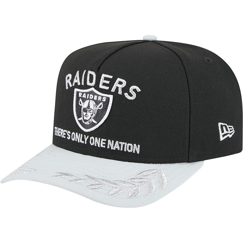 NFL Las Vegas Raiders New Era 2025 Draft 9FIFTY A-Frame Hat – Black