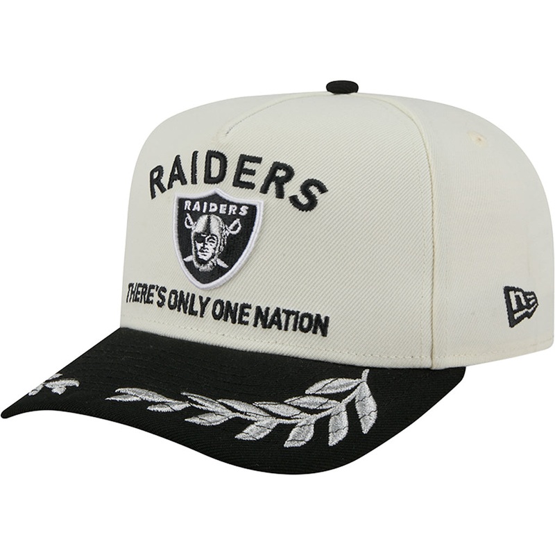 NFL Las Vegas Raiders New Era 2025 Draft 9FIFTY A-Frame Hat  – Chrome