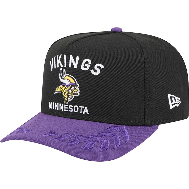 NFL Minnesota Vikings New Era 2025 Draft 9FIFTY A-Frame Hat – Black