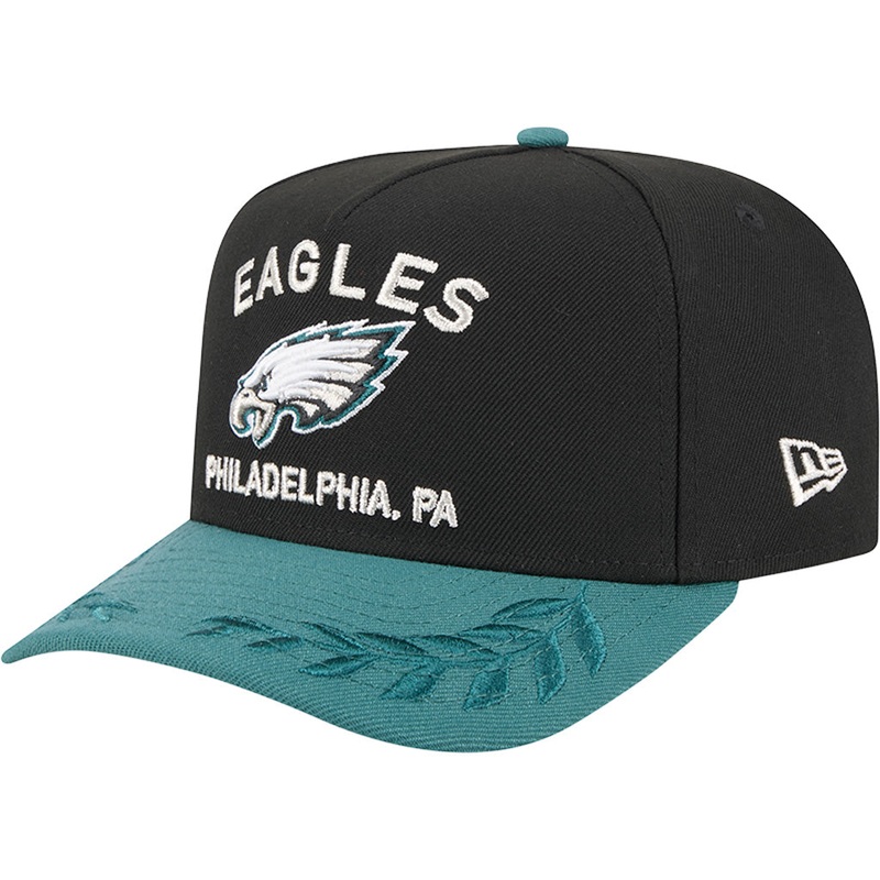 NFL Philadelphia Eagles New Era 2025 Draft 9FIFTY A-Frame Hat – Black
