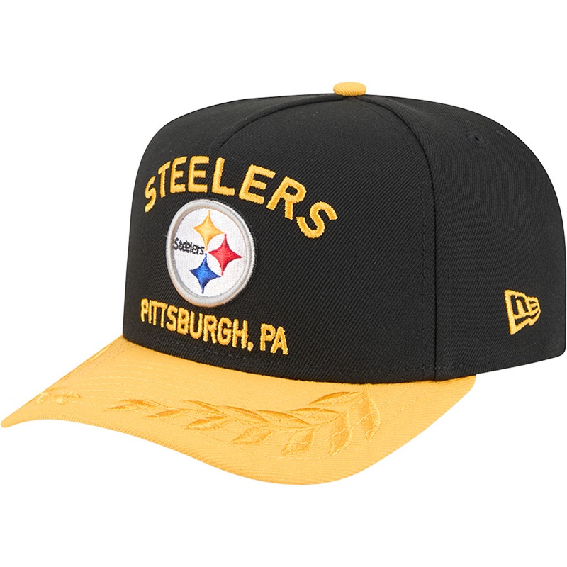NFL Pittsburgh Steelers New Era 2025 Draft 9FIFTY A-Frame Hat – Black
