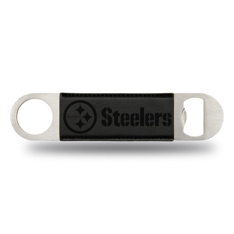 NFL Pittsburgh Steelers Rico Engraved Bar Opener – Black