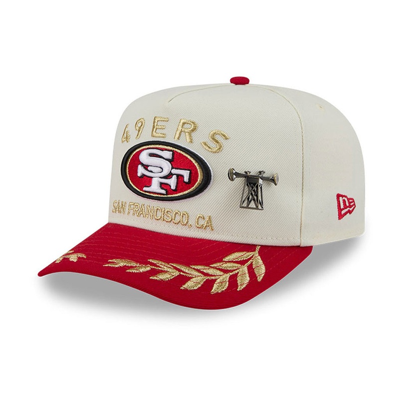 NFL San Francisco 49ers New Era 2025 Draft 59FIFTY A-Frame Fitted Hat – Chrome