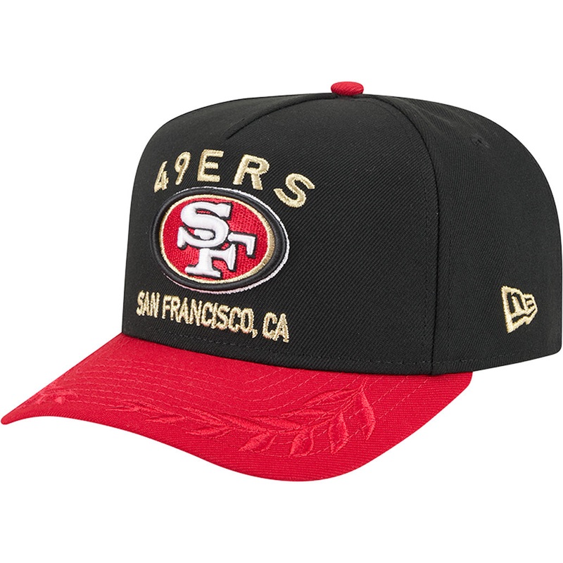 NFL San Francisco 49ers New Era 2025 Draft 9FIFTY A-Frame Hat – Black