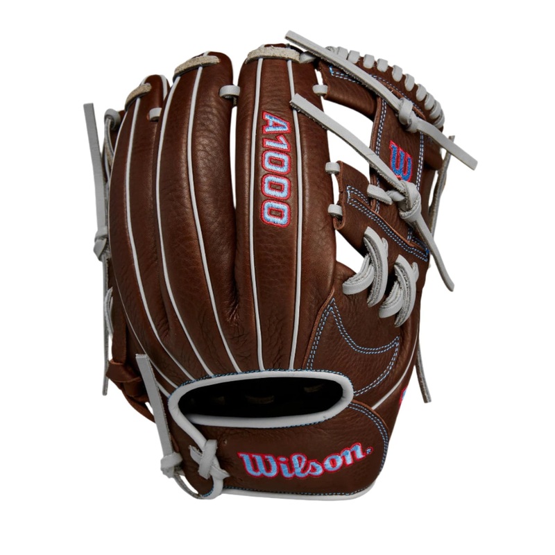 Wilson A1000 1787 Glove Dark / Brown / Red / Blue