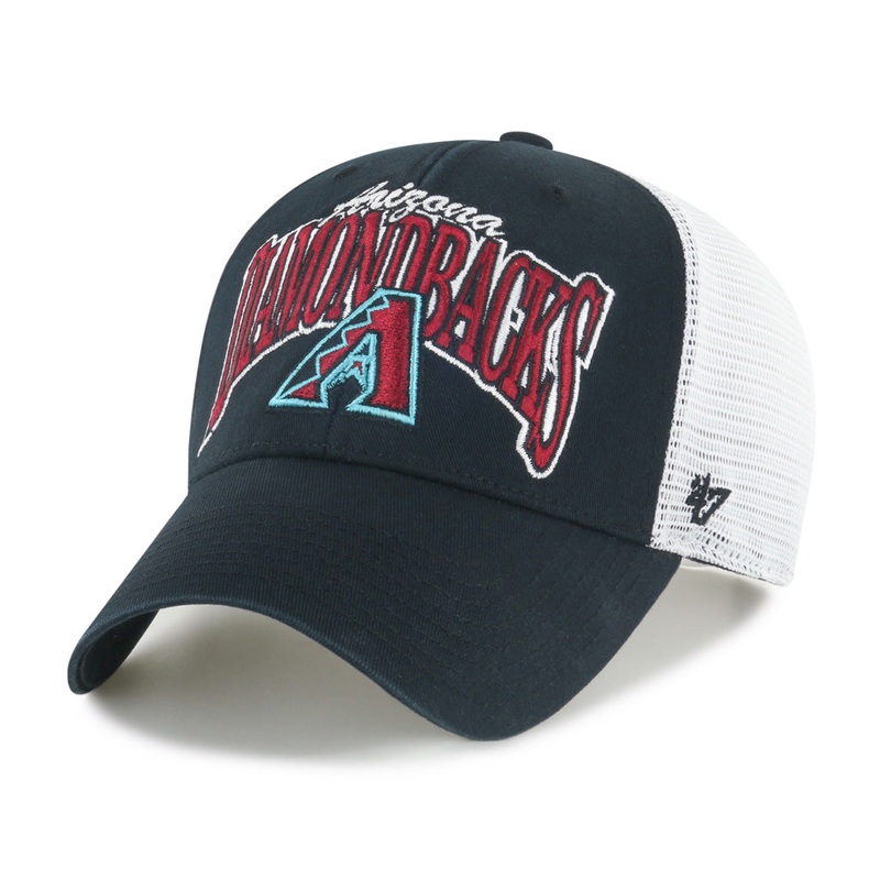MLB Arizona Diamondbacks ’47 Keystone Mesh Trucker MVP Hat – Black
